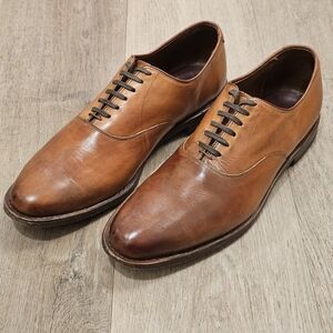Allen Edmonds Carlyle Plain Toe Tan Leather Oxfords